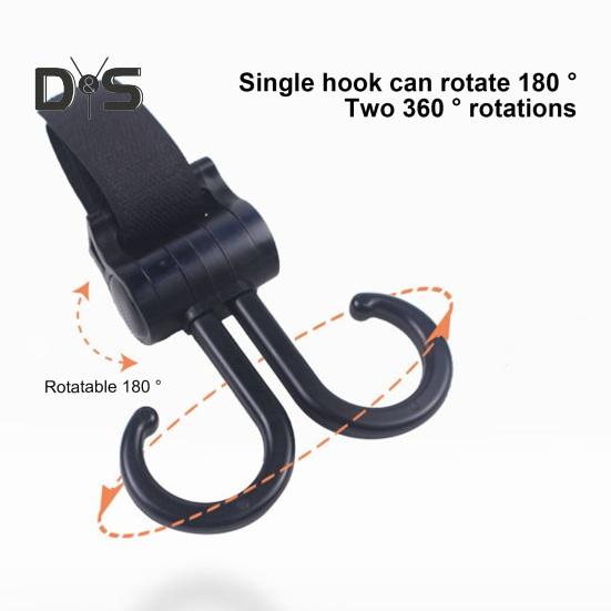 Baby Stroller Hook Convenient Strong Load-Bearing Easy To Use Fastener Tape Sturdy Long Lifespan Hook