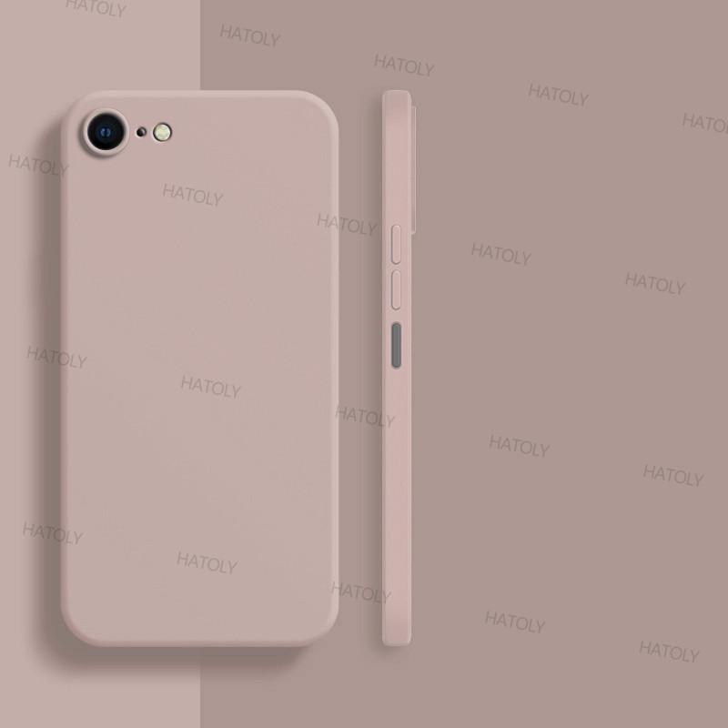 Für iPhone SE 2020 Hülle iPhone 7 8 SE 2020 2022 Hülle Original Stoßfeste Flüssigsilikon-Telefonrückseite für iPhone SE 2020