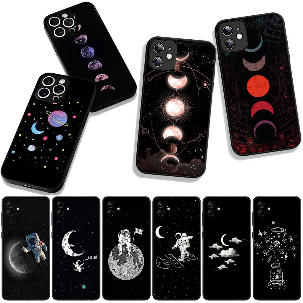 for Motorola Moto G04 G13 G14 G22 G23 G20 G32 G34 G35 G64 G82 G84 G53 G60 G72 E14 E15 E13 E22 E20 Case Sky Astronaut Moon Stars