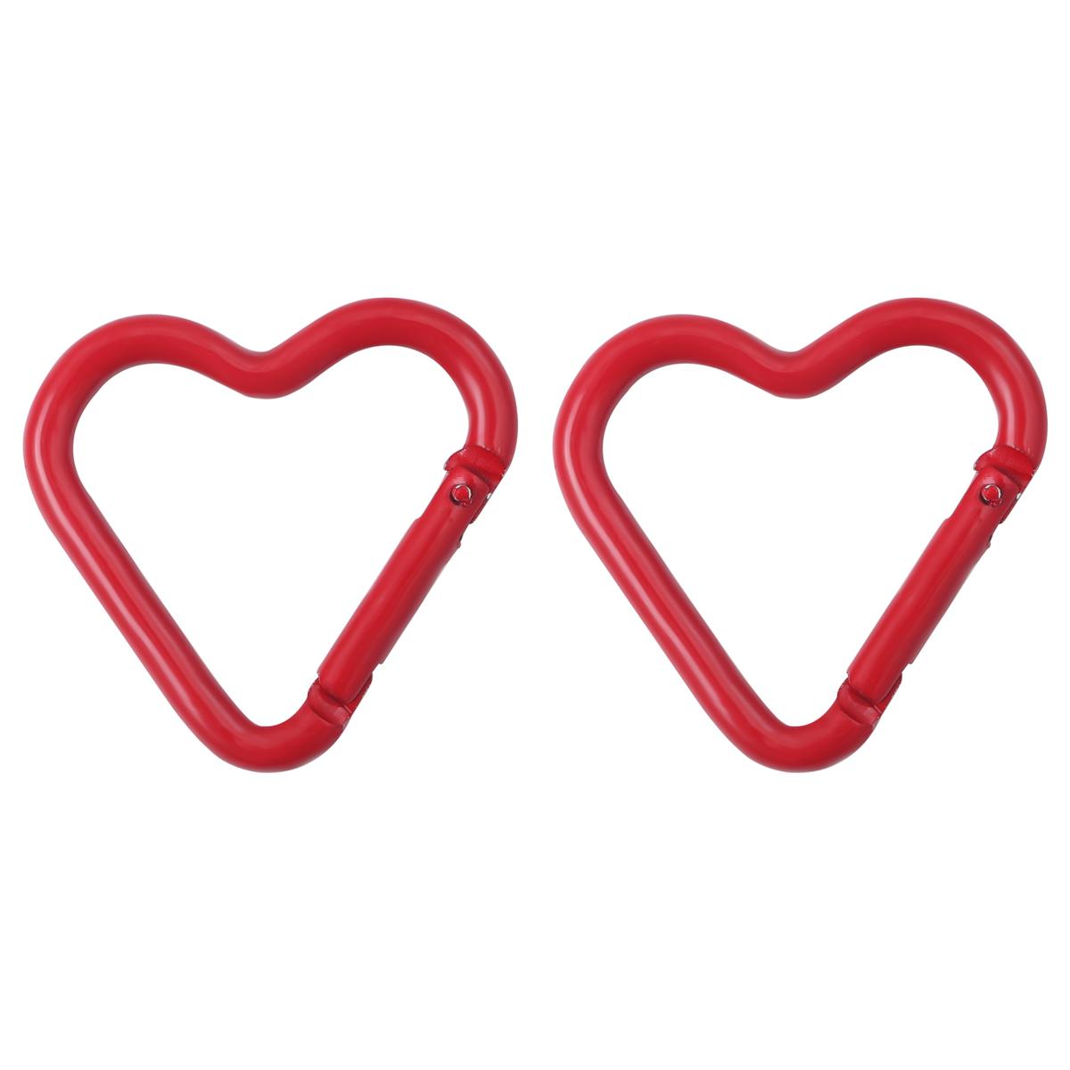 

1-10Pcs Aluminum Spray Painted Oval Track Climbing Buckle Clasps For Key Bag Accessories 41x43mm 1pcs червоний