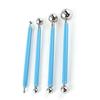 Stainless Steel Modeling Tools: 4 Tools, 8 Heads, for Clay, Baking, and Grout Pressing