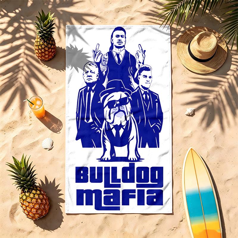 Canterbury Bankstown Bulldogs (19) Theme Beach Towel Sand Resistant Soft And Comfortable Suitable For The Pool Camping Yoga And Diving A Travel Essent