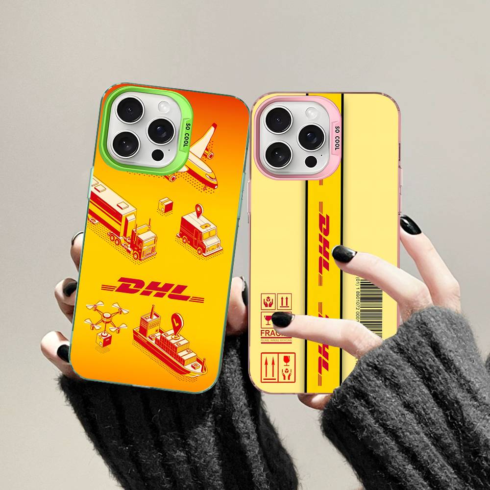 D-DHL-L logo Barevný kryt na telefon Pro iPhone 17 16 15 14 13 12 11 Pro Max Plus Pro