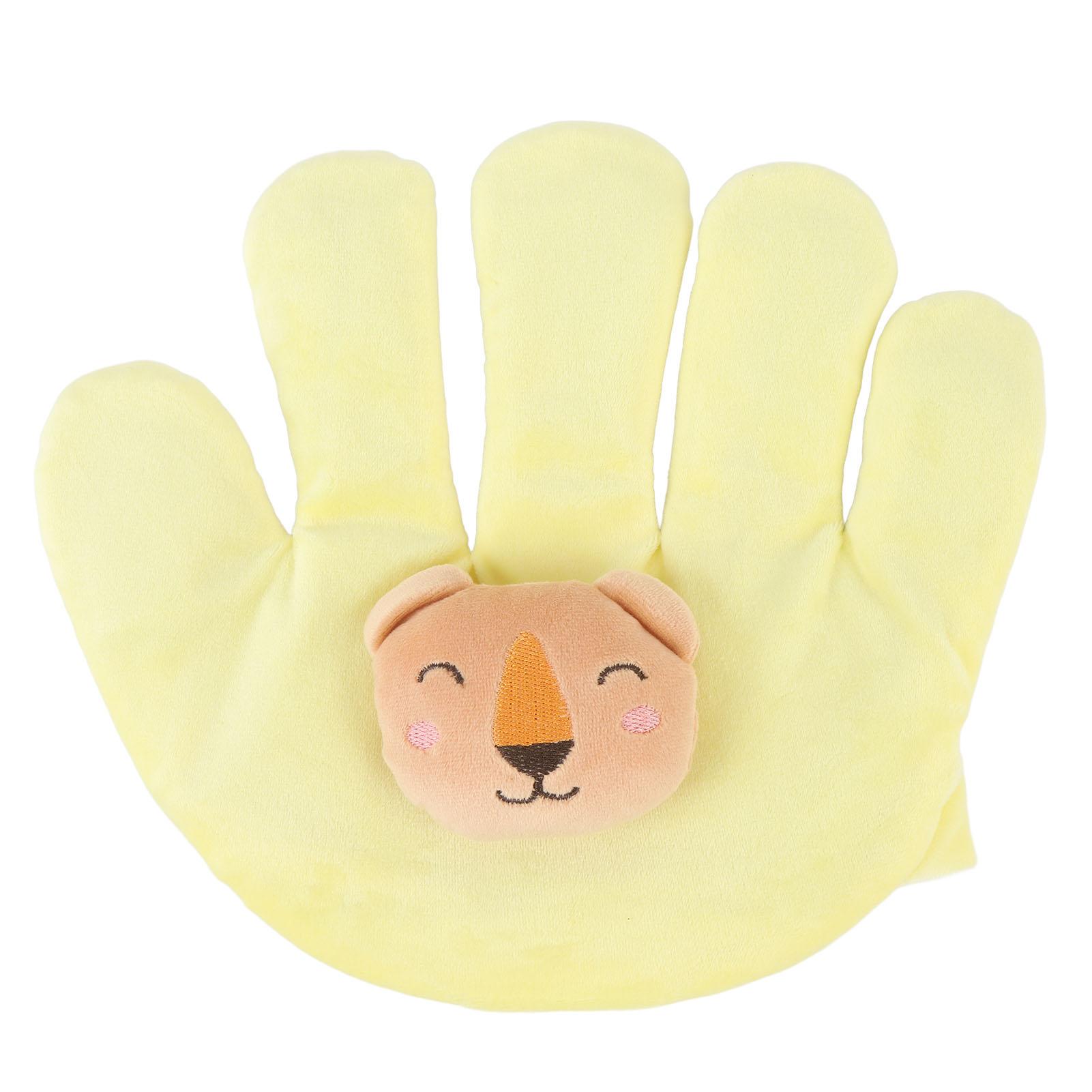 

Baby Patting Sleeping Toy Cute Hand Shaped Red Bean Filling Plush Multifunctional Baby Sleep Palm жёлтый