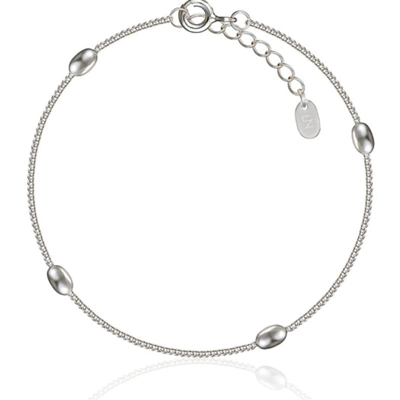 LUNNE Silber Basic Oval Panzerarmband #LSB03