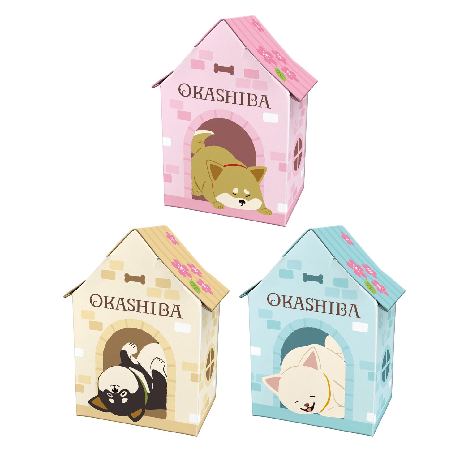 Heart Okashiba Doghouse Chocolate Candy Toy Set of Semi-Chocolate [Box 18]