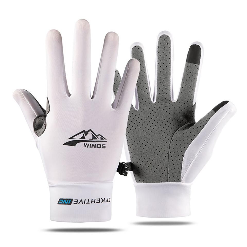 Summer Sun Protection Gloves Touchscreen Resistant Outdoors Mountaineering Hiking Fishing Biking Exposed Fingers Gloves