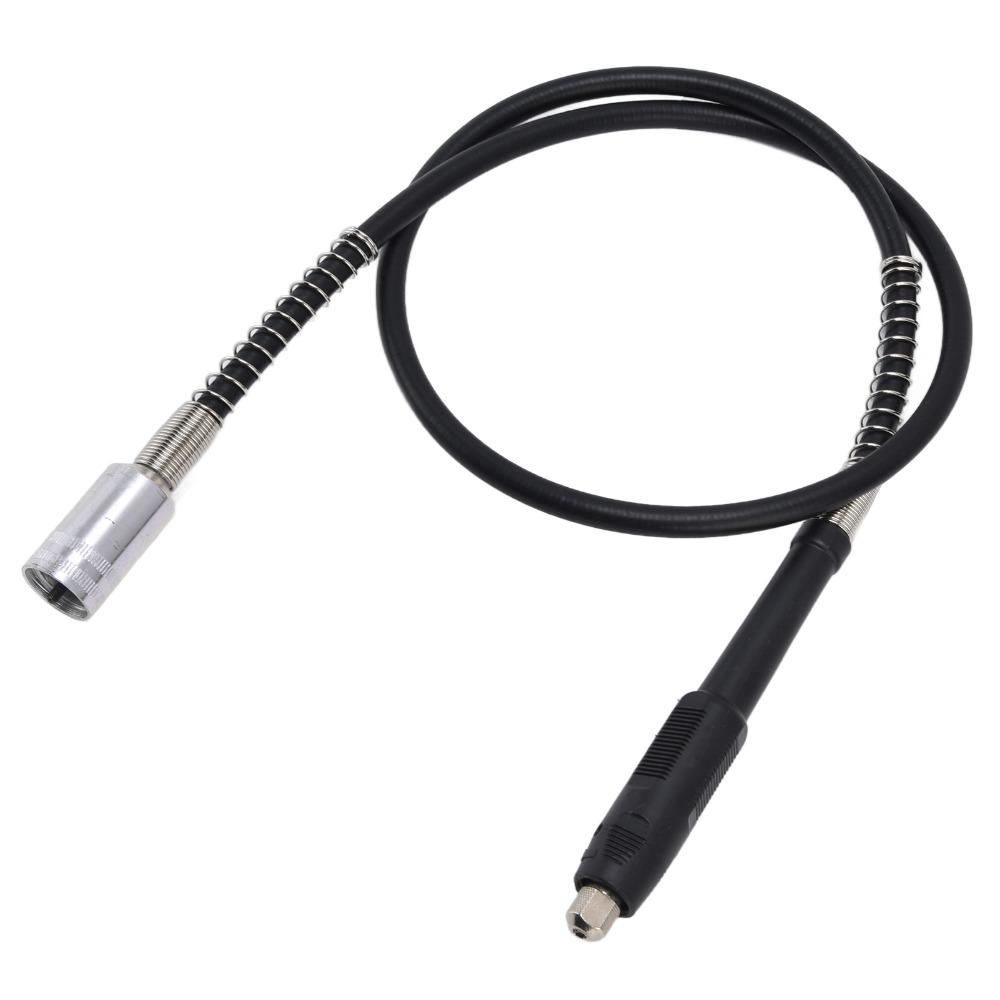 42-Inch / 107cm Length Flexible Shaft Rotary Tool Attachment M19x2mm Rubber Power Drill Extension Cord