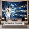 Custom Name Text Tapestry Cristiano Ronaldo Personalized Polyester Wall Tapestry For Bedroom And Room