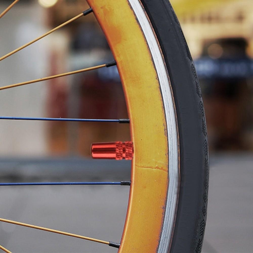 10Pcs Presta Valve Bike Valve Cap Aluminum Alloy Anodized Bike Tire Valve Cap Dust Proof Bicycle Valve Protective Cap
