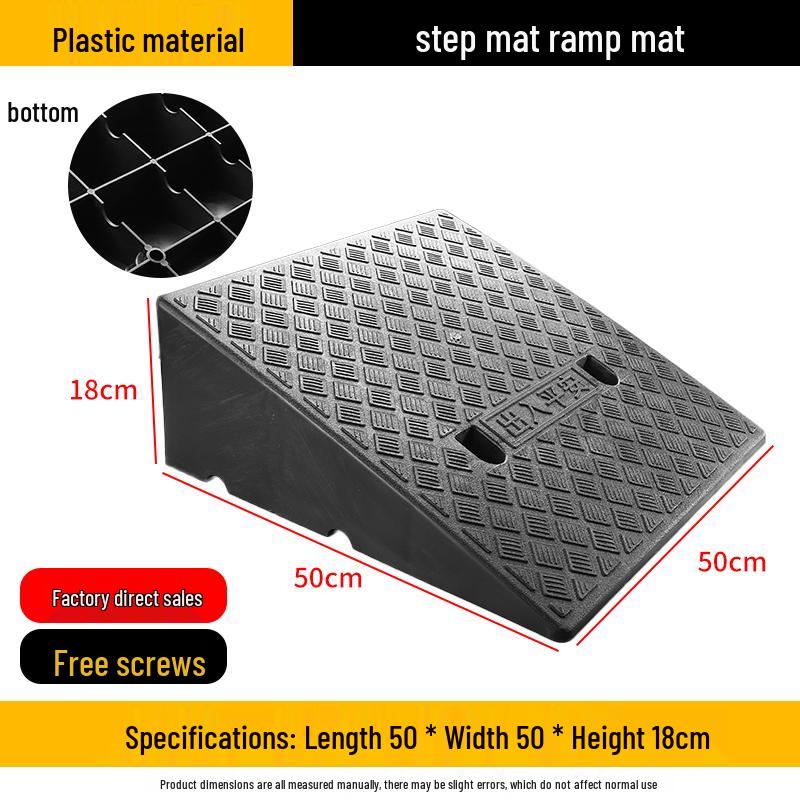 Outdoor Plastic Car Step Ramp for Door Sills and Stairs
