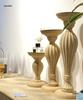Vintage-Style Wooden Candle Holder - Rustic Decor & Photography Prop