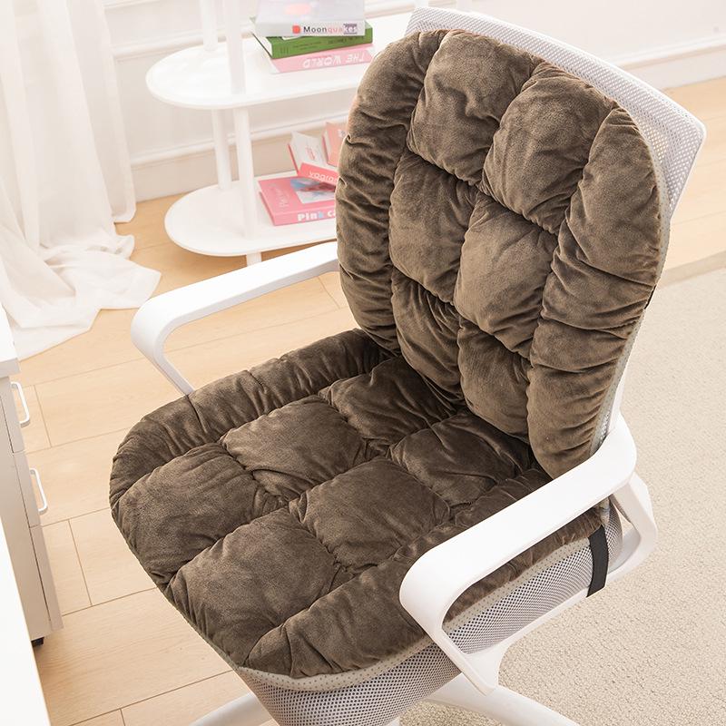 Heated Seat Cushion with Backrest and Lumbar Support for Office Chairs
