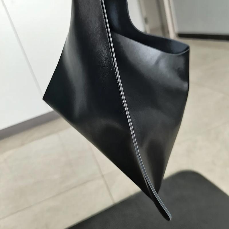 Yogodlns Vintage Solid Color PU Leather Large Capacity Hobo Shoulder Bags For Women Luxury Designer Shopping Tote Big Work Ladies Handbags