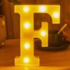 LED 21cm Warm Light Alphabet 0-9 Letters for Wedding Party Home Decor