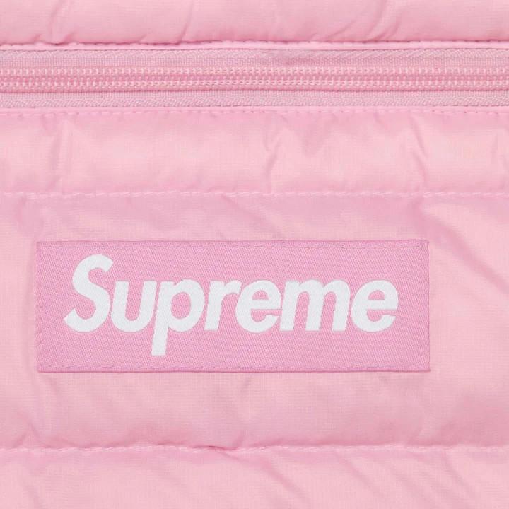 Supreme Micro Down Half Zip Hooded Pullover Light Pink