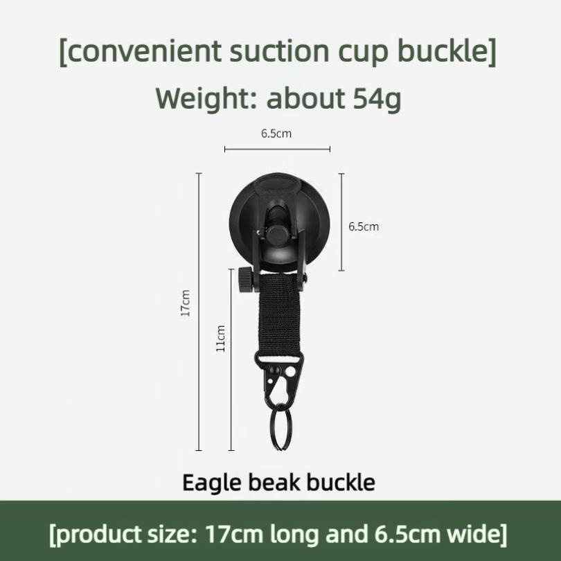 Strong Load-bearing Suction Cup Hook Heavy Duty Car Tent Anchor Hook Outdoor Camping Car Repair Fixing Accessory