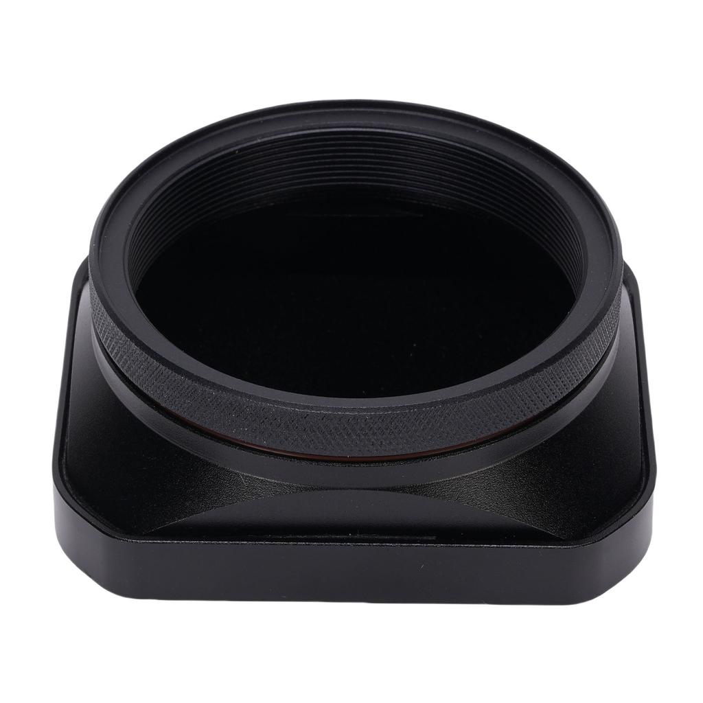 Camera Lens Hood Fit for X100VI X100V X100F X100T X100S X100 X70 Square Metal Lens Shade with Cap Black
