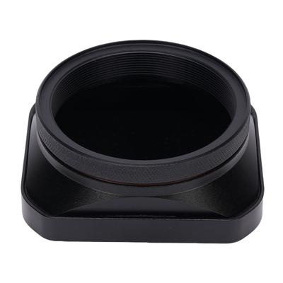 Parasolar Obiectiv Cameră Compatibil cu X100VI X100V X100F X100T X100S X100 X70 Parasolar Metalic Pătrat cu Capac Negru