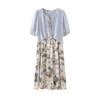 Elegant Floral Chiffon Dress - Summer 2026 Collection for Middle-Aged & Elderly Women