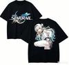 Honkai Star Rail Anime Lover T-shirt Harajuku Cotton New Model High Street Oversized Unisex Short Sleeves Classic High Quality