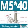 ISO7380 Stainless Steel Hex Drive Dome Head Screws - M2 to M16