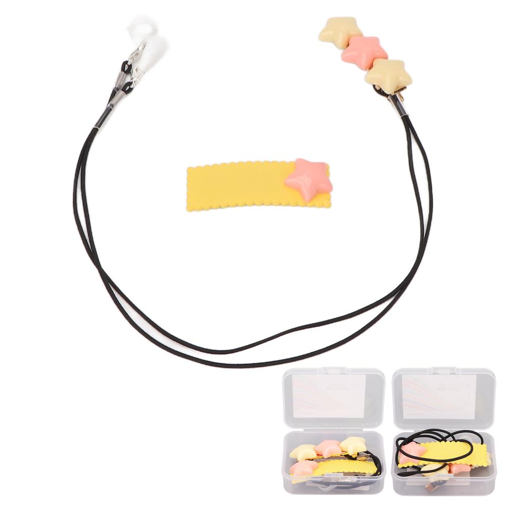 Hearing Amplifier Clip Holder Portable Cute Star Shaped BTE Hearing Amplifier Lanyard for Kid Elderl