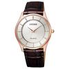 Ecology Drive Collection 50m Water Resistant Light Powered Quartz Movement Cow Leather Strap BJ6483-01A