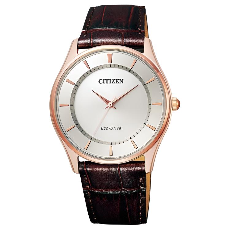 

CITIZEN Ecology Drive Collection 50m Water Resistant Light Powered Quartz Movement Cow Leather Strap BJ6483-01A Silver Dial