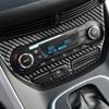 Carbon Fiber For Ford Escape Kuga 2013 2014 2015 2016 Accessories Car Interior Automatic Climate Control Panel Trim Sticker