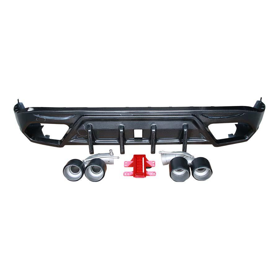 Alfa Romeo Stelvio 2017-2026 Carbon Fiber Rear Bumper Lip Diffuser