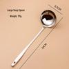 Zhi Shi 8cm Stainless Steel Soup Ladle with Hook, 4-Pack