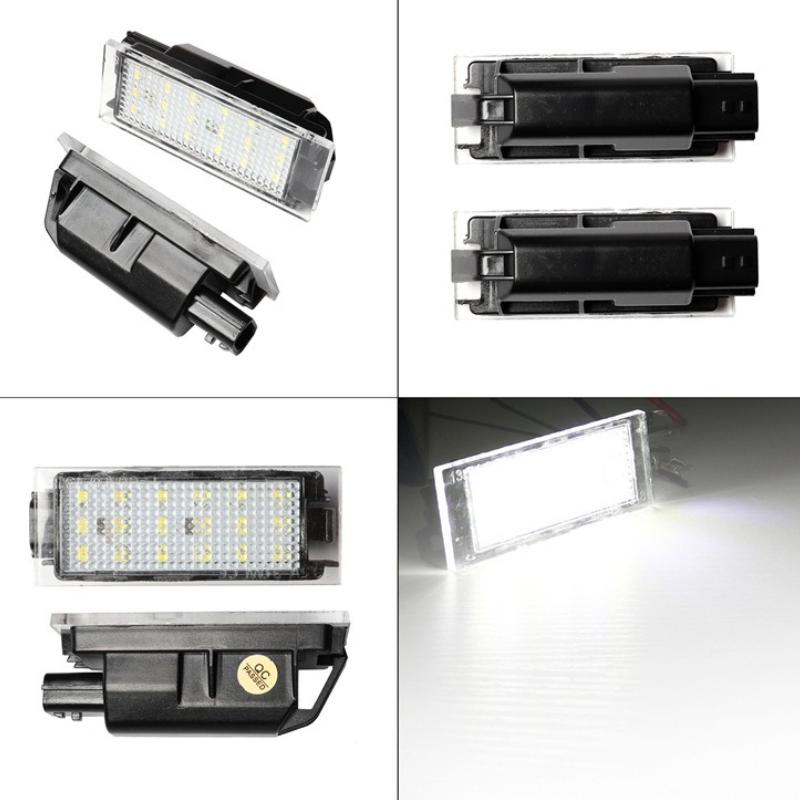 1/2pcs LED Number Plate Light for Renault Clio Laguna 2 Megane 3 Twingo Master Vel Satis Wind Trafic Twizy License Plate Light