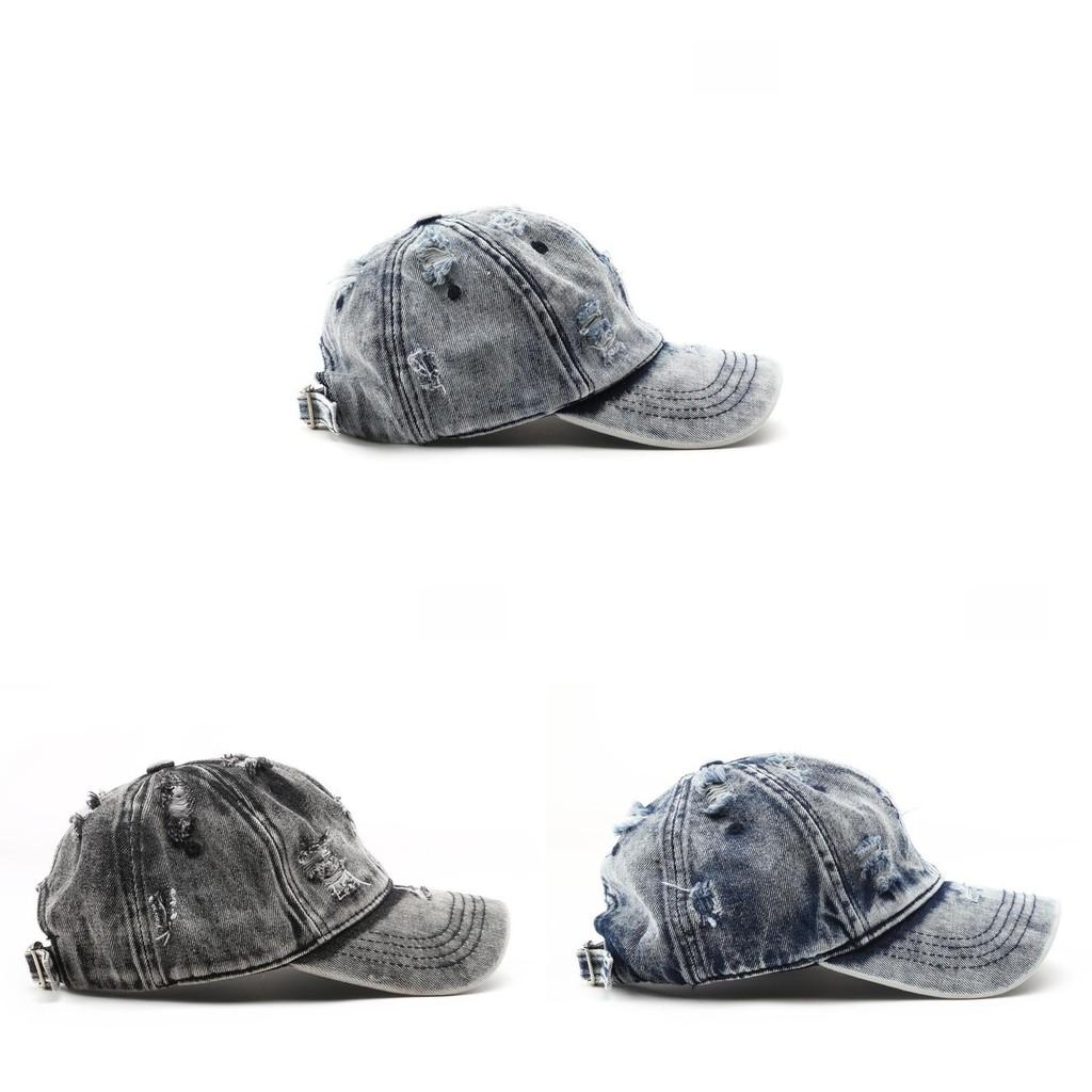 Cotton Denim Baseball Cap With Curved Brim Waterproof Breathable Sun Hat For Outdoor Activities