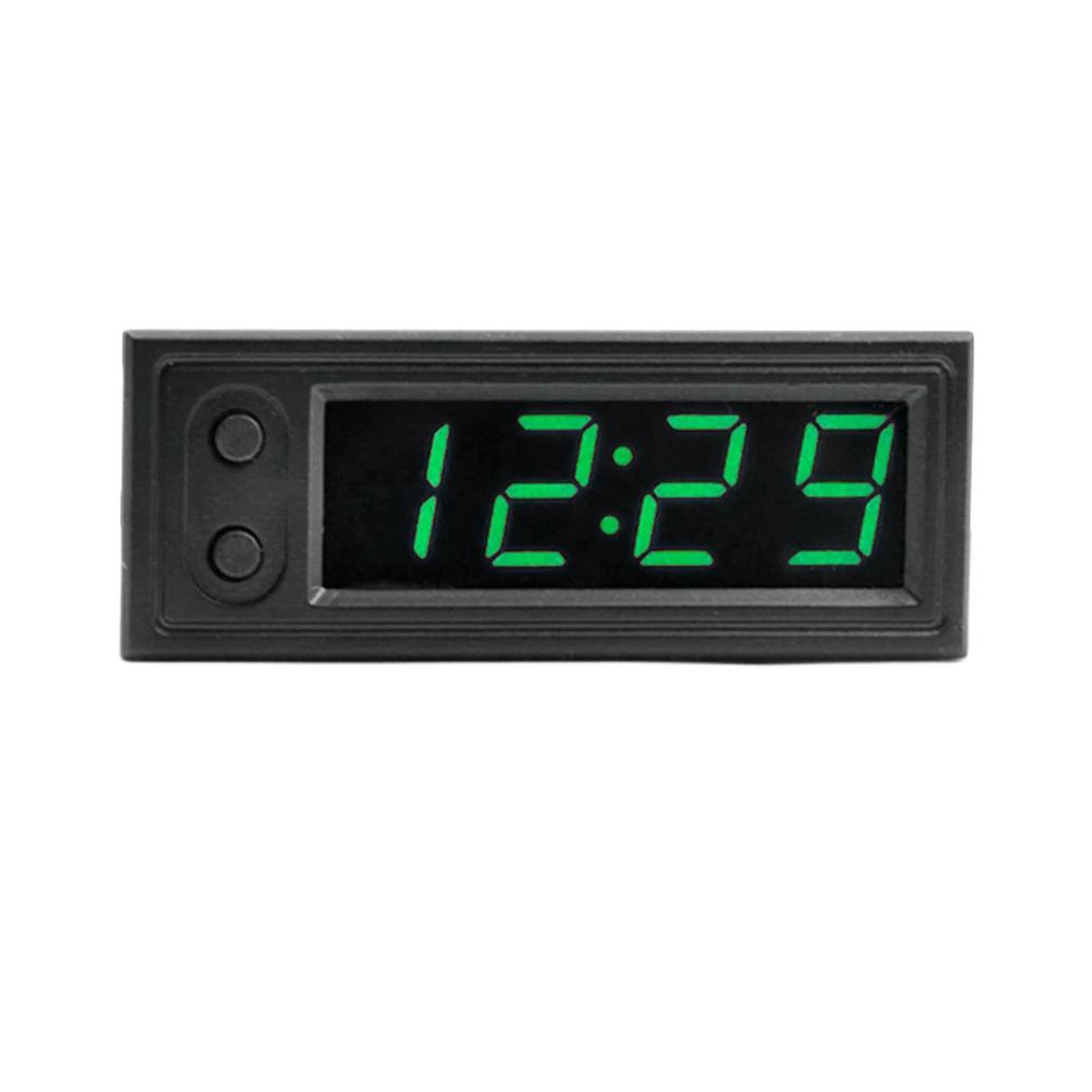 3 In 1 Car Temperature Clock High Precision Electronic Clock Voltmeter LED Display Electric Voltage Meter Automobile Accessories