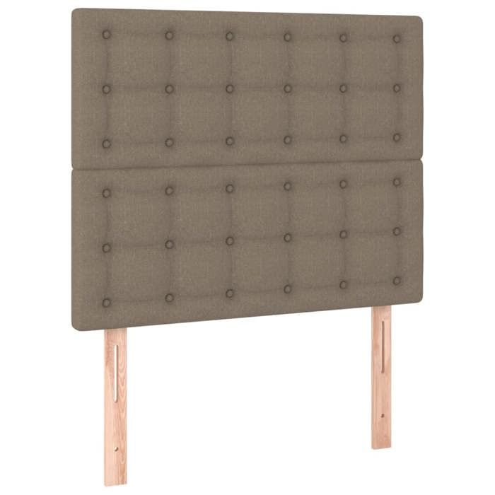 Exclusive House - Taupe Headboard 100x5x118/128 Cm Fabric