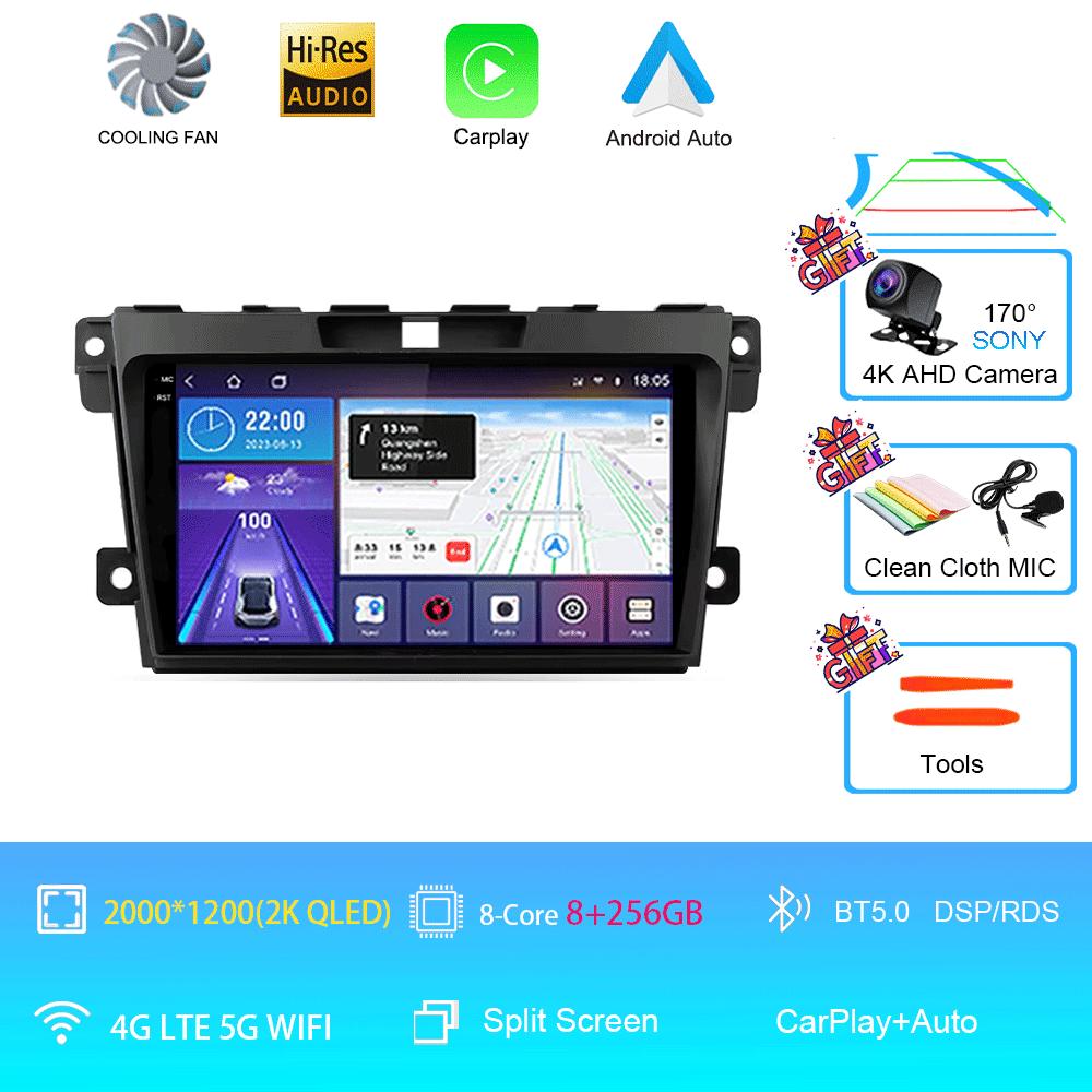 Car Radio Android 14 For 2007 2008 2009 2010 2011-2014 MAZDA CX-7 CX7 CX 7 GPS Navigation Multimedia Video Player DSP 4G No 2DIN