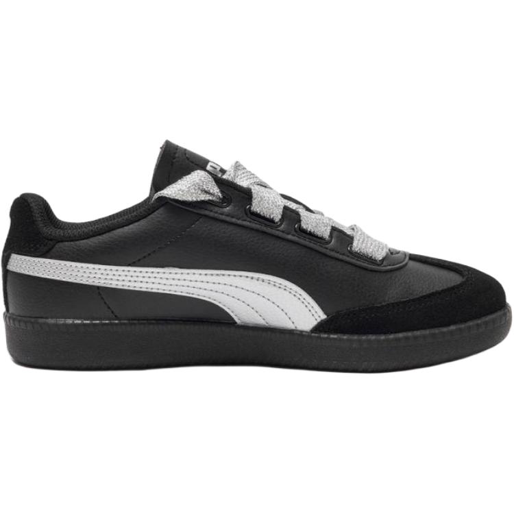Puma 9-T Wide Lace Comfortable Versatile Low-Top Casual Shoes Women Sneaker Black 407608-02
