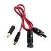 Battery Unit Input Cable DC8020 with DC7909 Tip, 14AWG Twin-Wire Solar Charging Cord for Outdoor Backup Use Daily