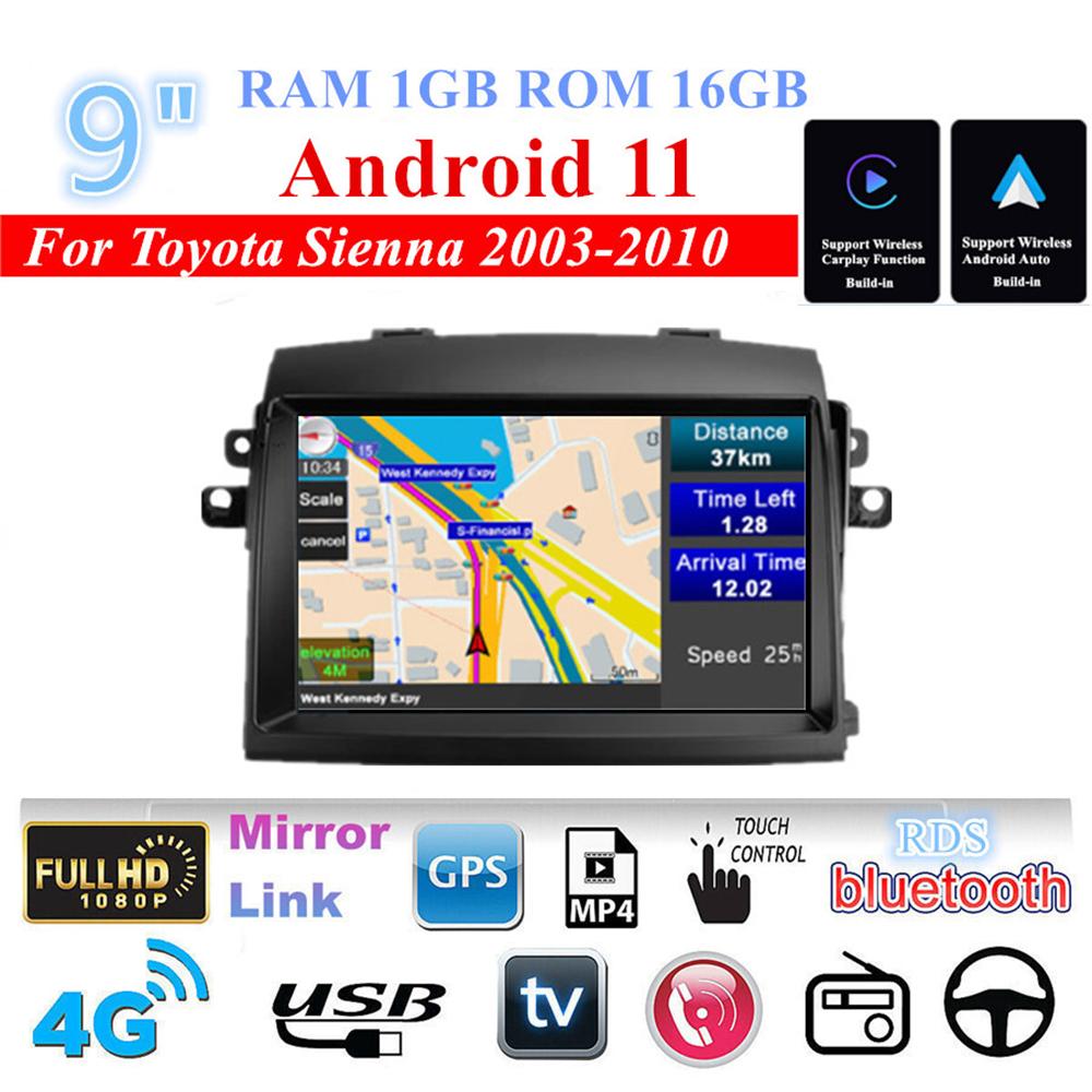 Portable Carplay Screen For Toyota Sienna 2003-2010