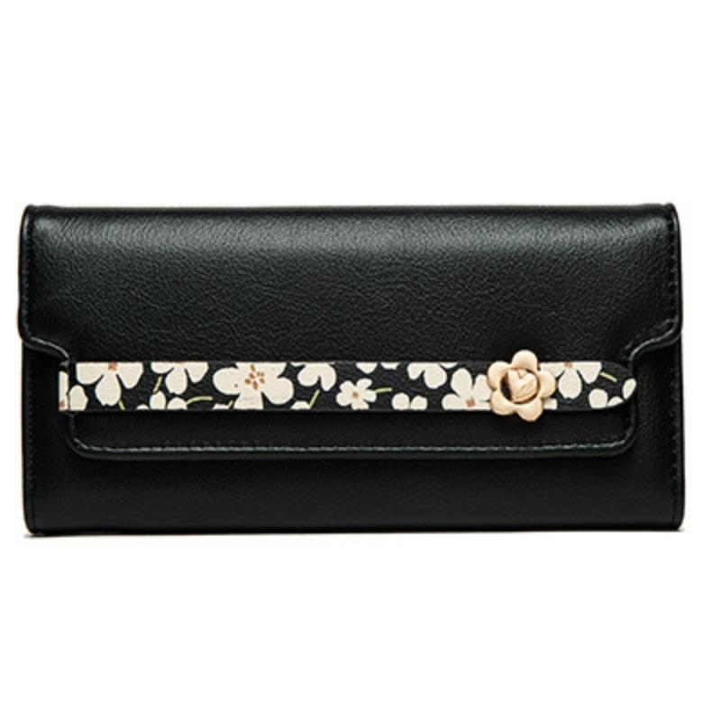 Wallet PU Printed Buckle Multifunctional Women's Handbag