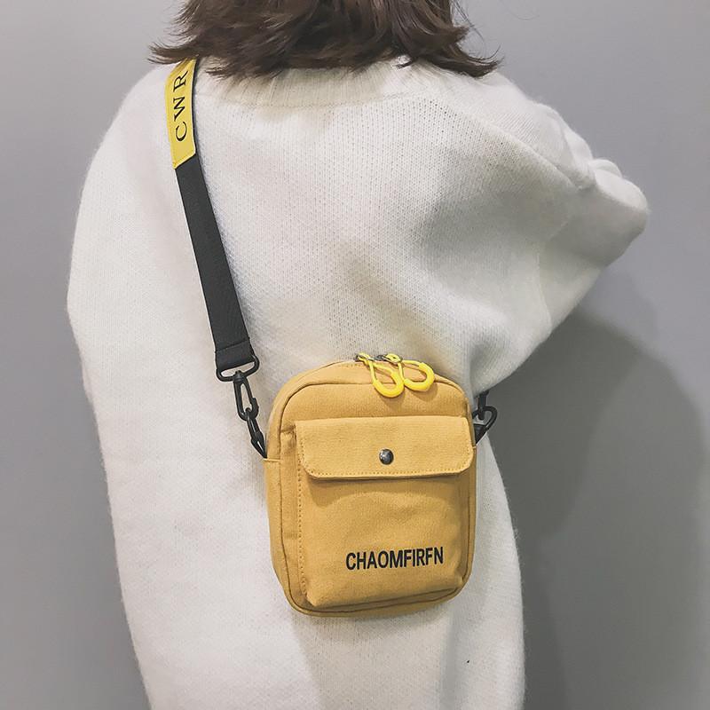 Small Canvas Womens Shoulder Bag With Inner Pocket For Casual Outings
