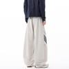 Mark Fairwhale Men's American Retro Striped Loose Straight-Leg Sweatpants