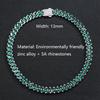 European & American 13mm Diamond-Studded Cuban Chain: Hip-Hop Fashion Pendant for Couples