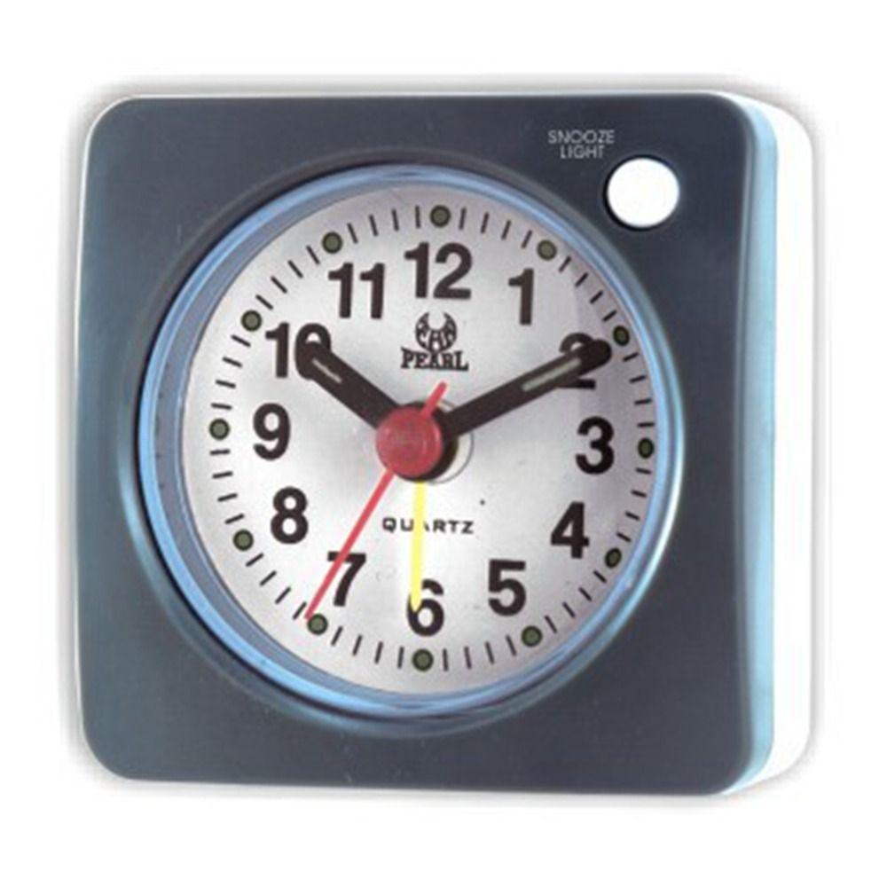 Portable Square Alarm Clock With Light Student Silent Clock Simple Small Travel Clock  Home