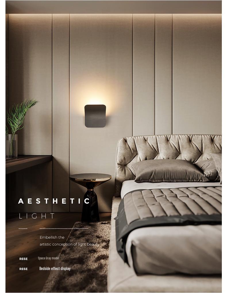 Nordic Modern Minimalist Wall Lamp - Designer Style for Living Room, Bedroom, Hallway, or Stairway.