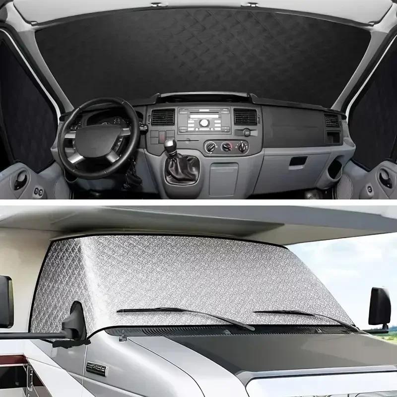 Car Windshield Cover Magnetic UV Protection Sunshade Frost Snow Dust Rain Guard for SUV Truck RV Auto Universal Fit All-season