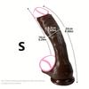 Oversized Soft Realistic Dildo Big Penis Suction Cup Dick Penetration Anal Adult Sex Toys Women Masturbation Clitoral and Vaginal G-spot Stimulation