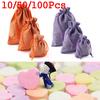 Home Decor Sack Hessian Burlap Wedding Favor Drawstring Pouch Jute Gift Bags Candy Organizer