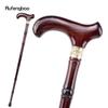 Red Wooden Single Joint Fashion Walking Stick Decorative Cospaly Cane Halloween Mace Crutch Wand Crosier 92cm